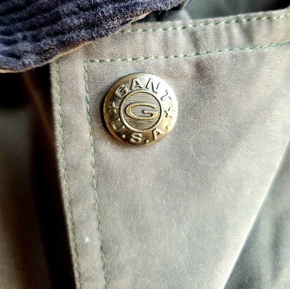 Olive Gray Gant USA Oversized Jacket - Picture 1 of 4